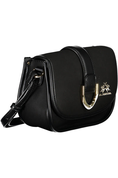 Black Polyurethane Handbag