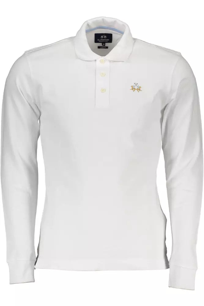 White Cotton Polo Shirt