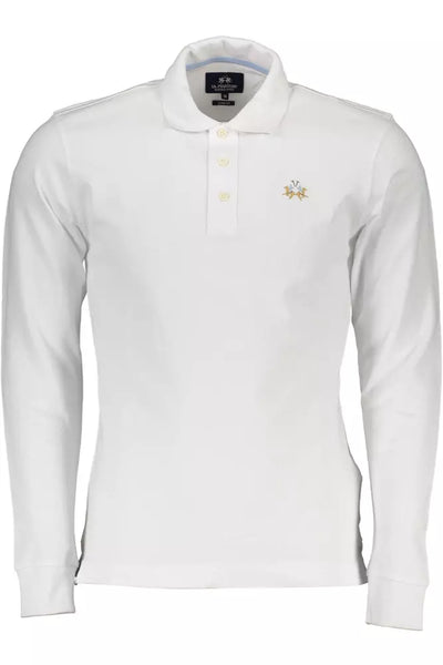 White Cotton Polo Shirt