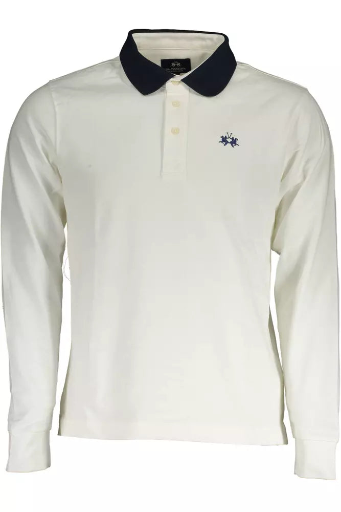 White Cotton Polo Shirt