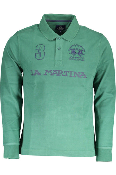 Green Cotton Polo Shirt