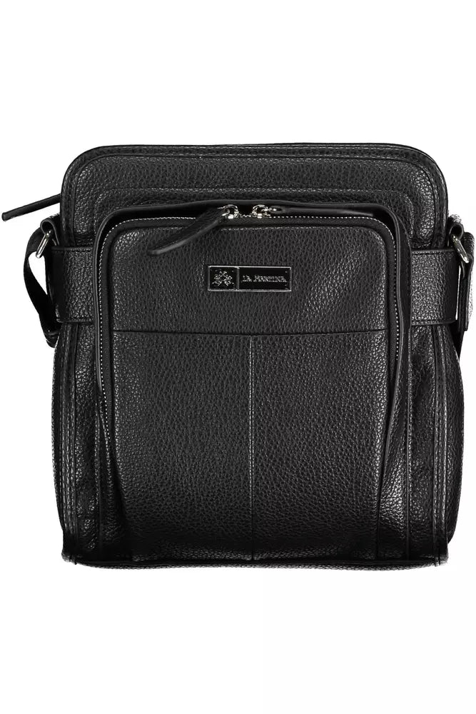 Black Polyethylene Shoulder Bag