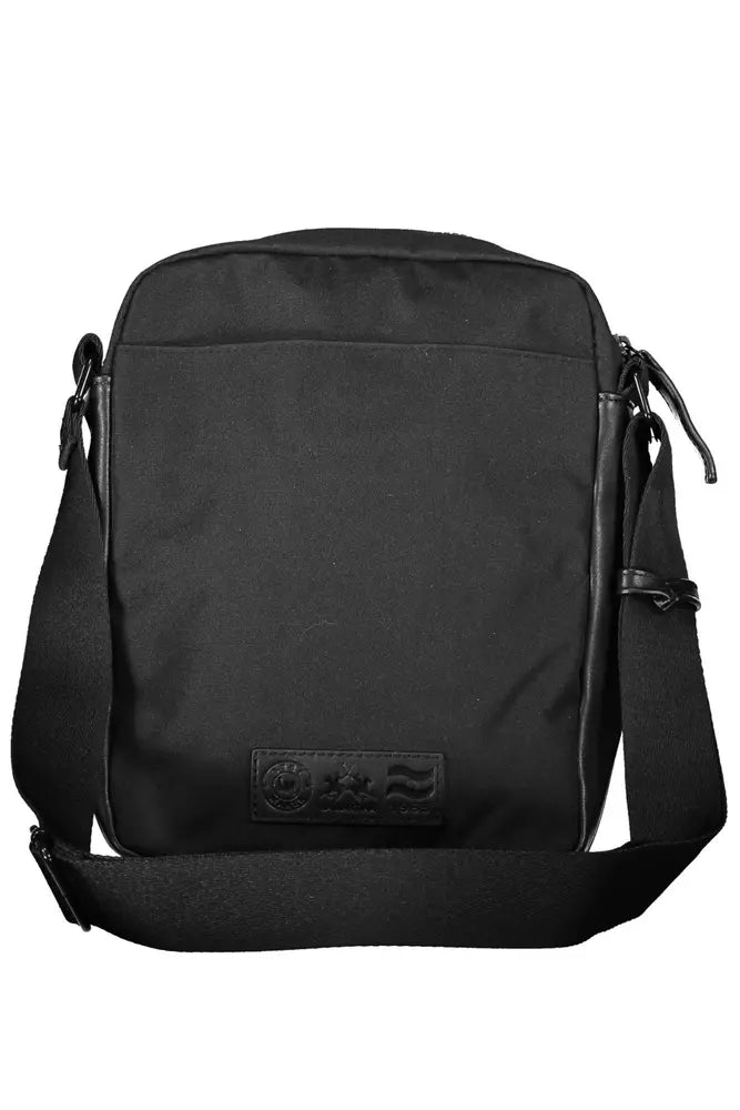 Black Polyester Shoulder Bag