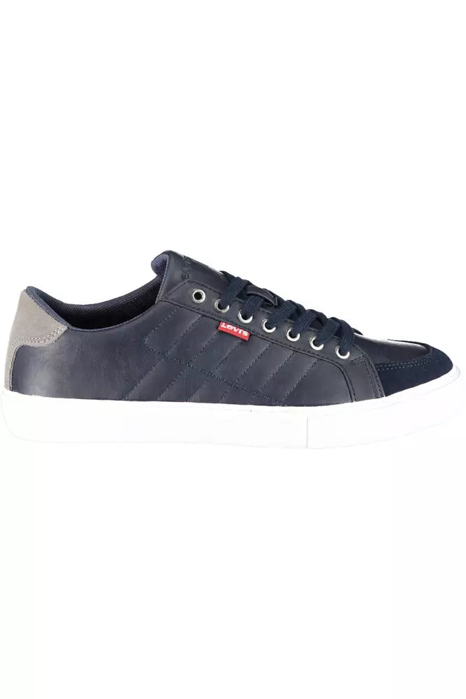 Blue Polyester Sneaker