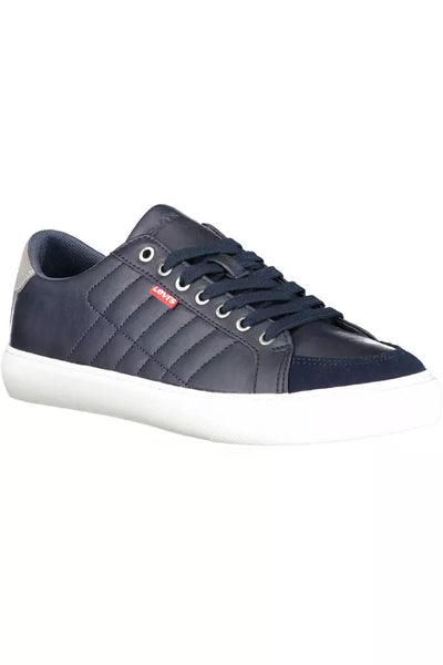 Blue Polyester Sneaker