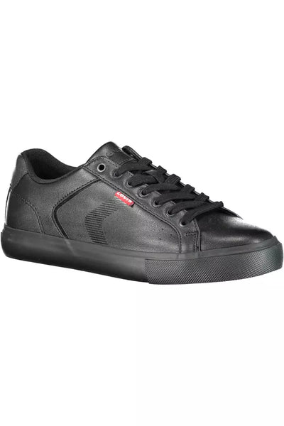 Black Polyester Sneaker