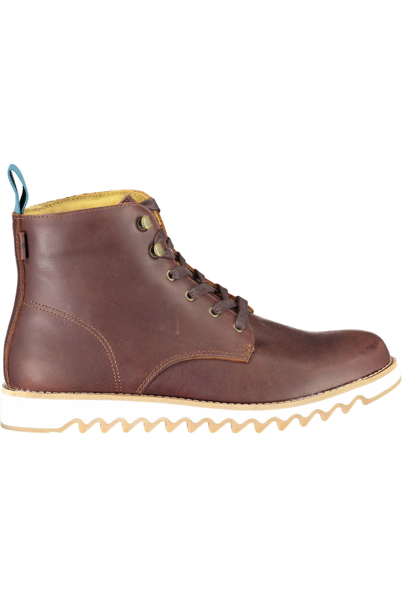 Brown Polyester Boot