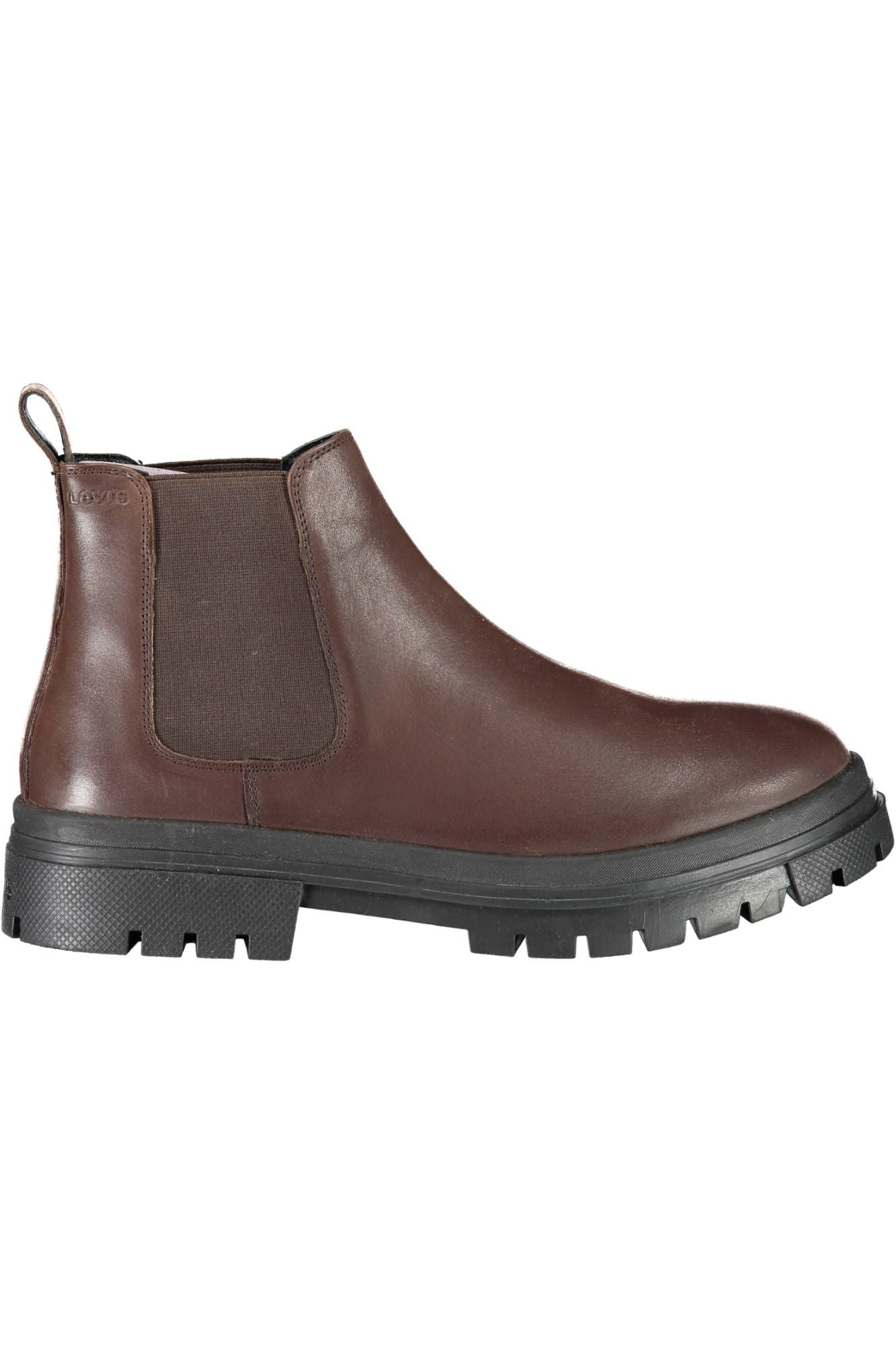 Brown Polyester Boot