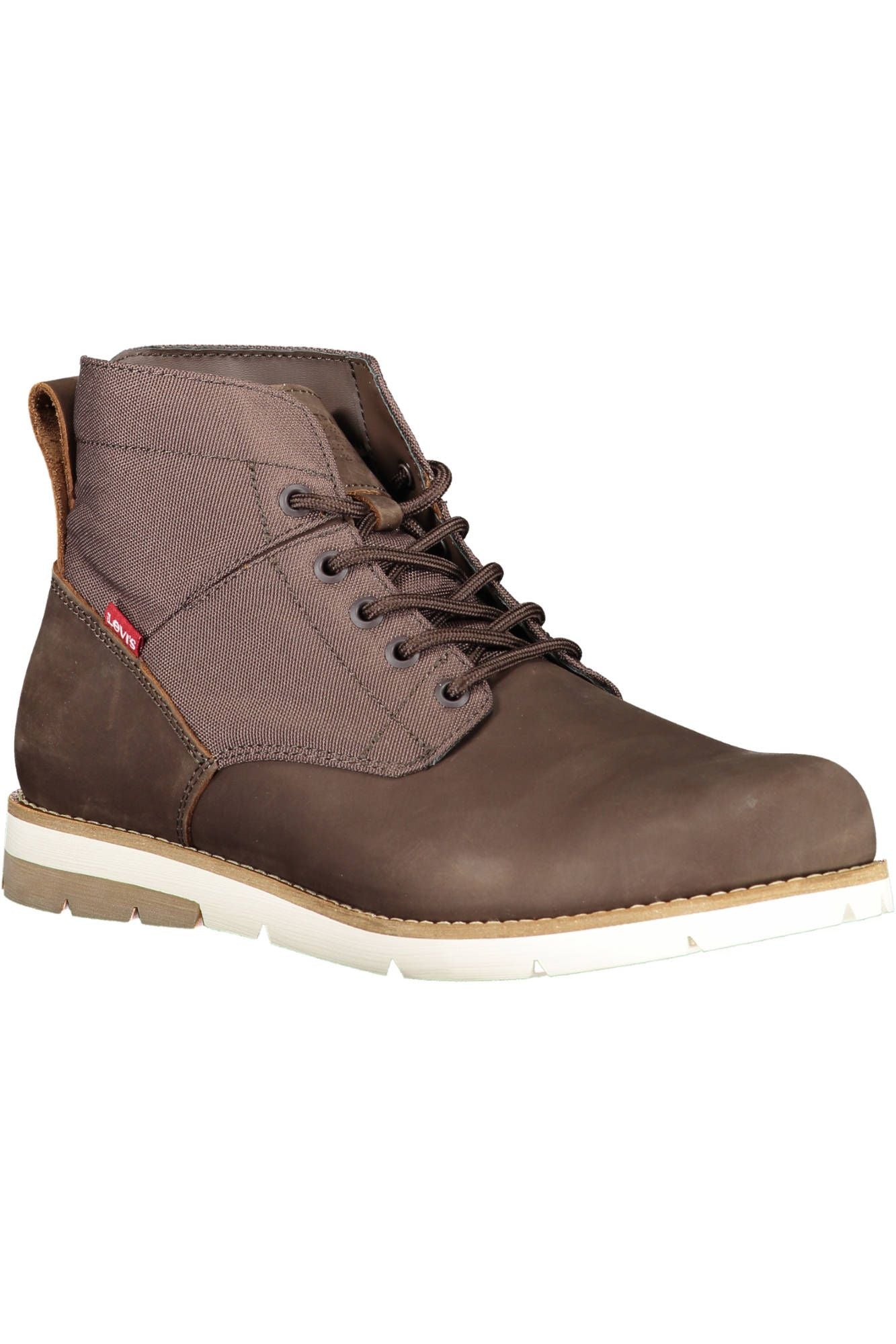 Brown Polyester Boot