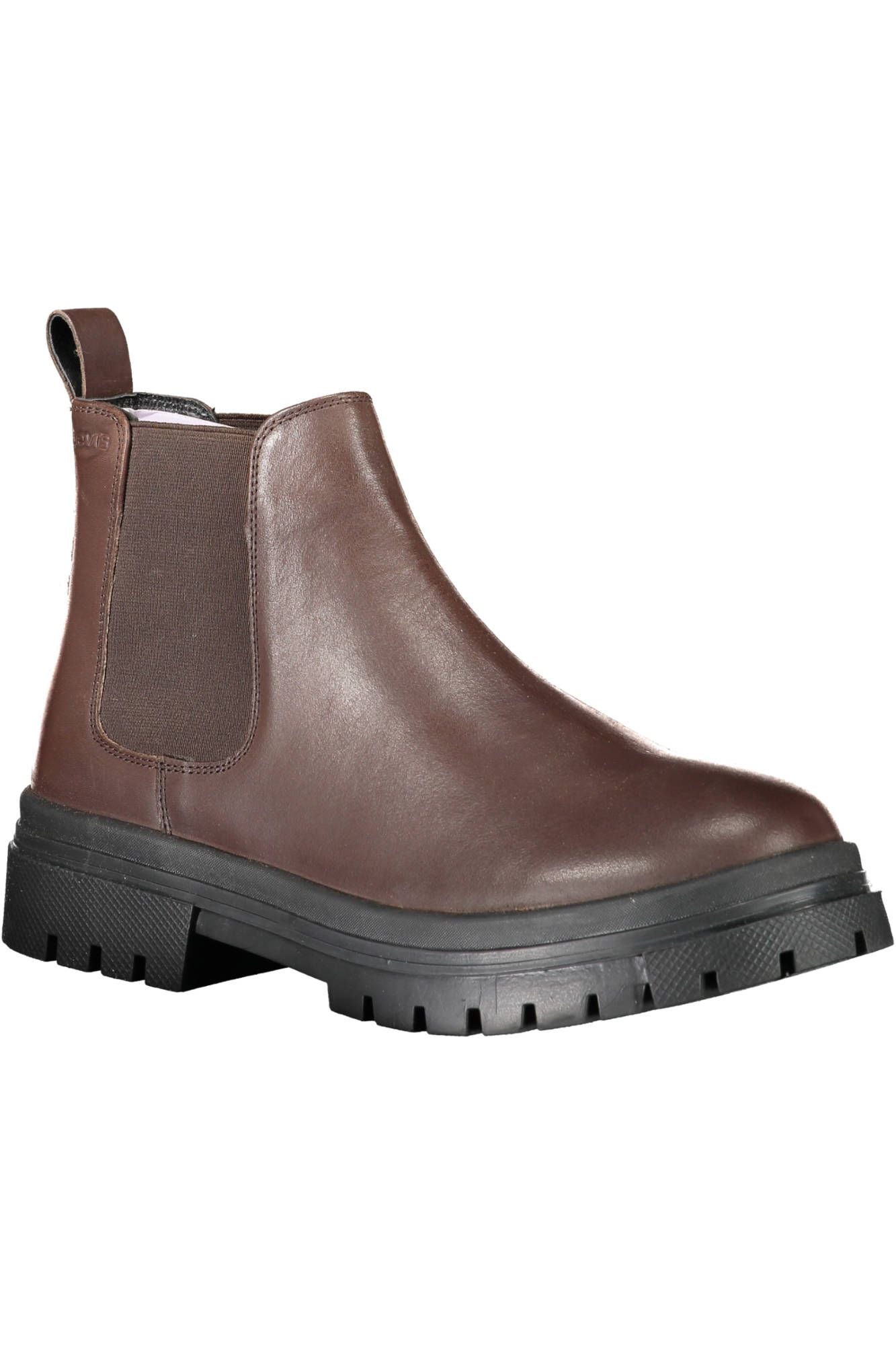 Brown Polyester Boot