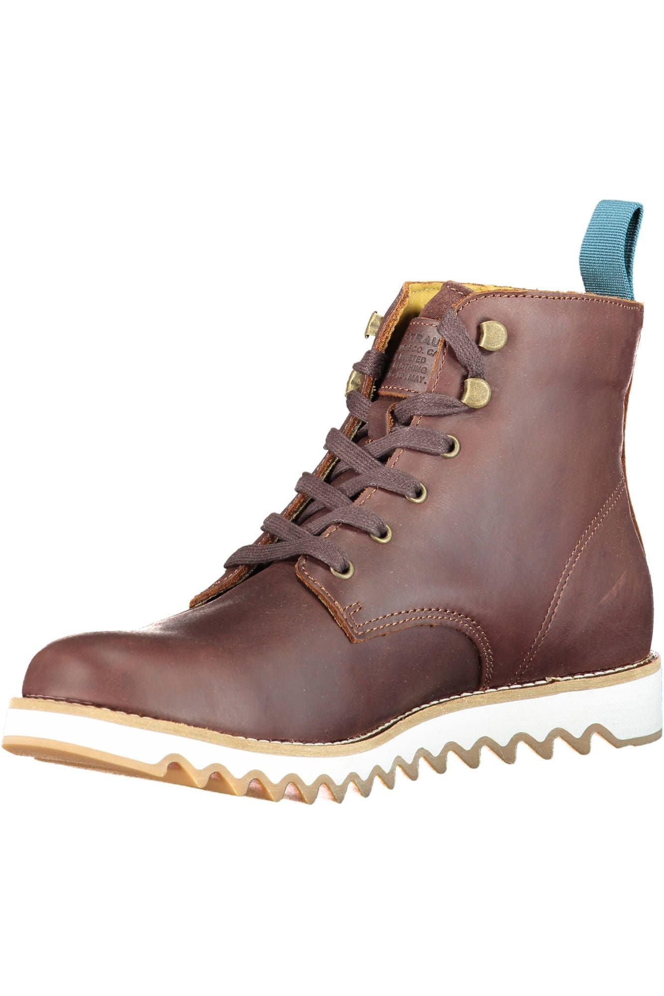 Brown Polyester Boot