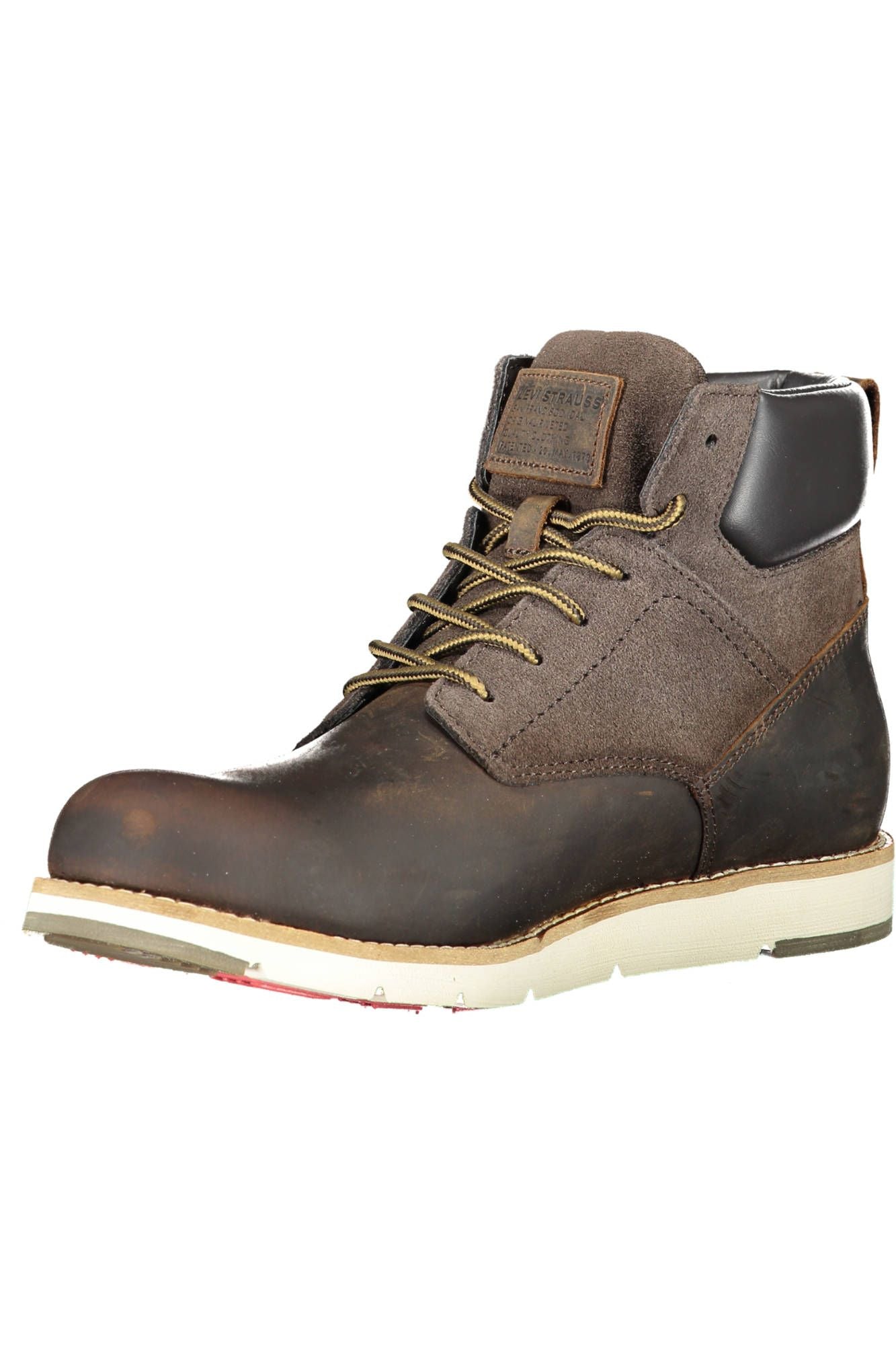 Brown Polyester Boot