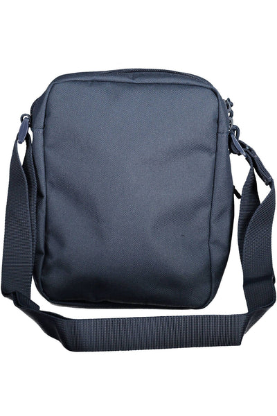 Blue Polyester Shoulder Bag