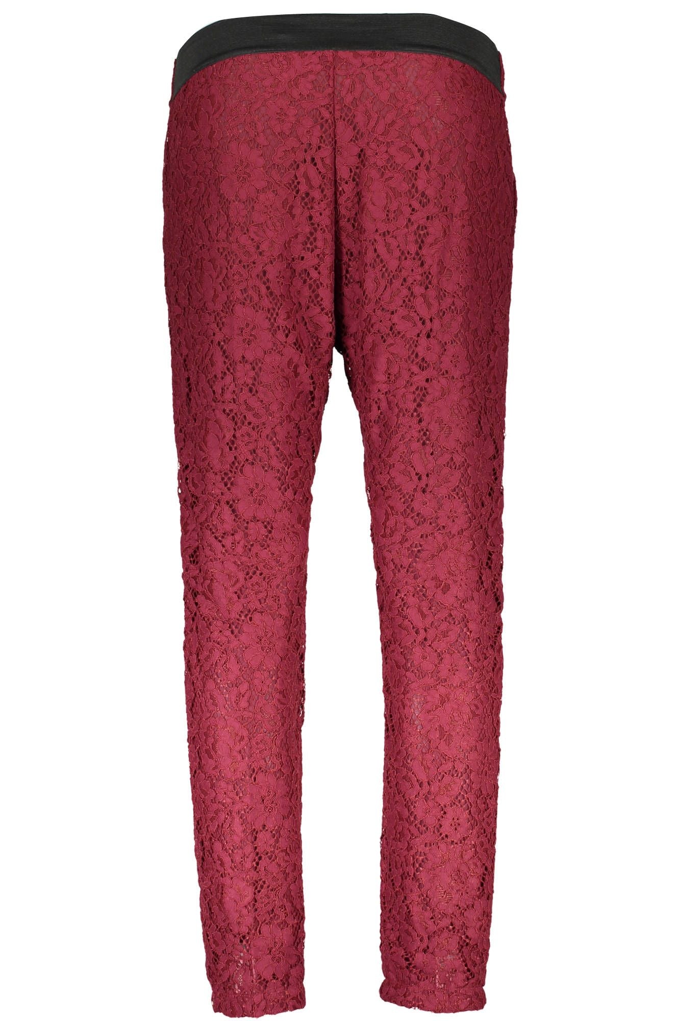 Red Cotton Jeans & Pant