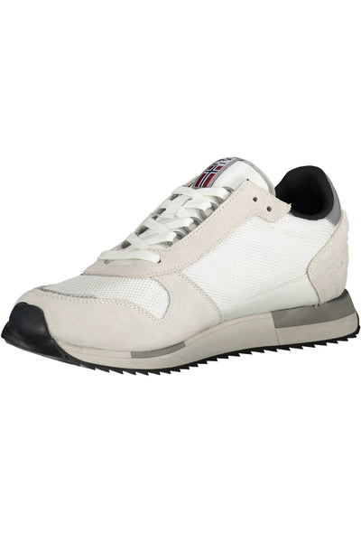 White Polyester Sneaker