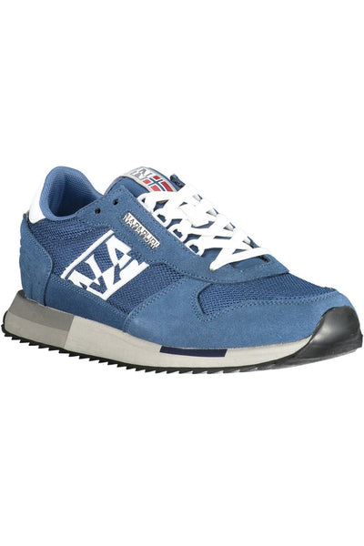 Blue Polyester Sneaker