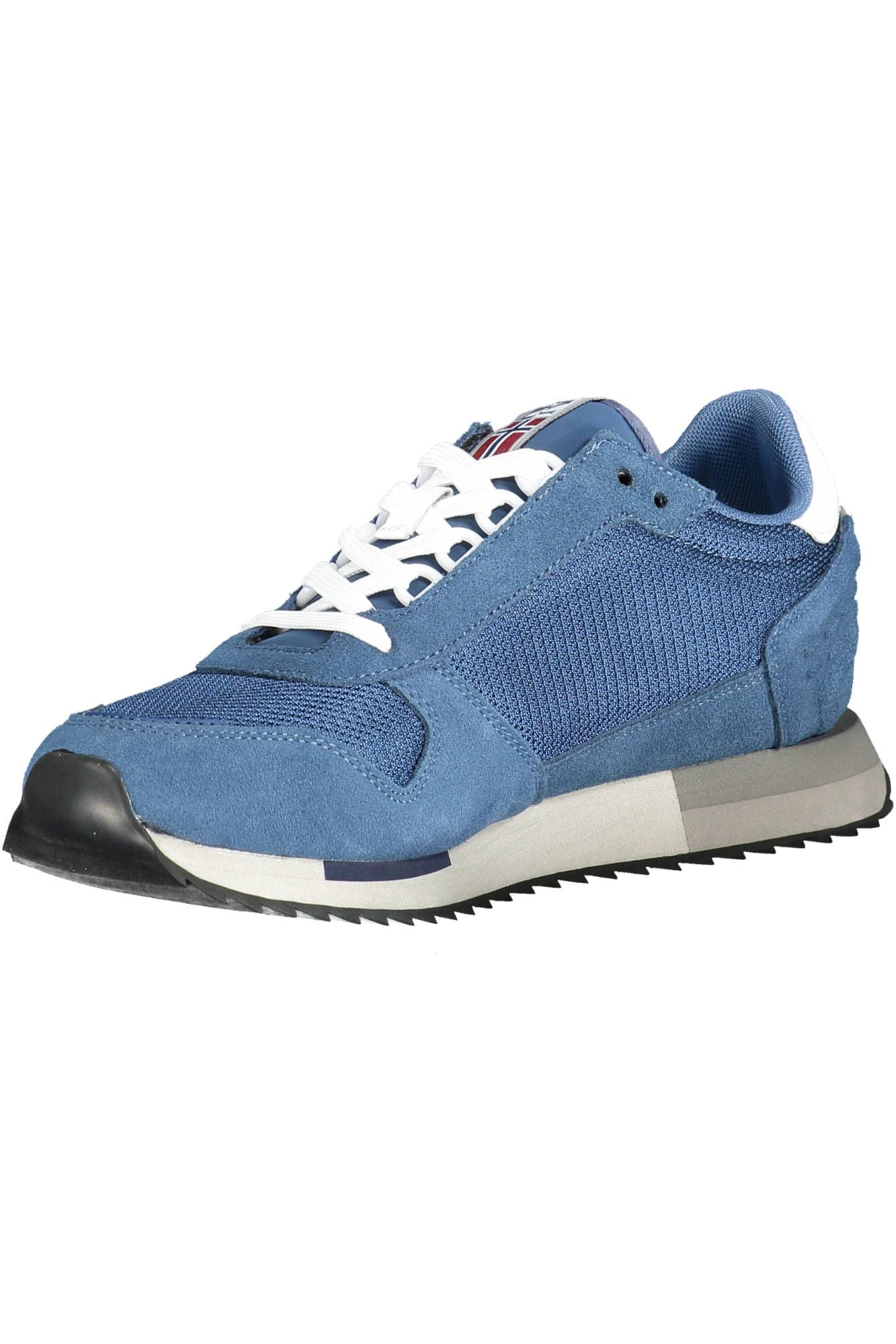 Blue Polyester Sneaker