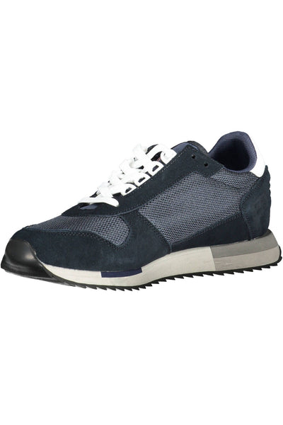 Blue Polyester Sneaker