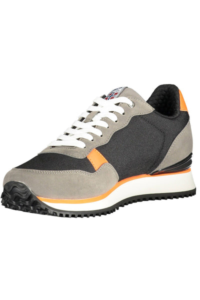 Gray Polyester Sneaker