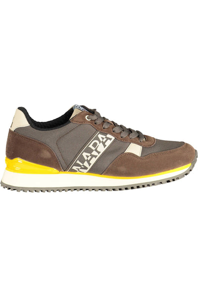 Brown Polyester Sneaker