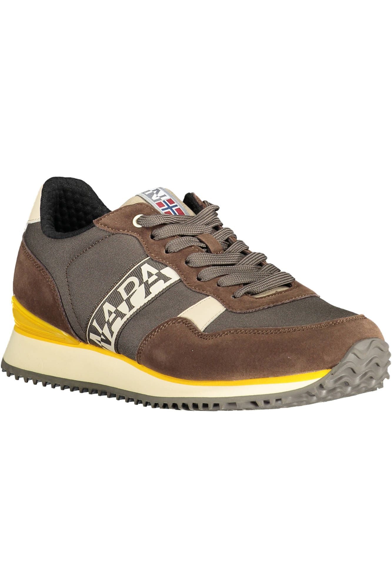 Brown Polyester Sneaker