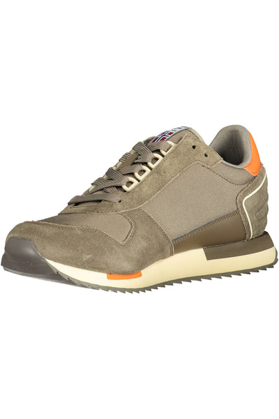 Brown Polyester Sneaker