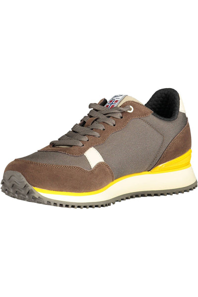 Brown Polyester Sneaker