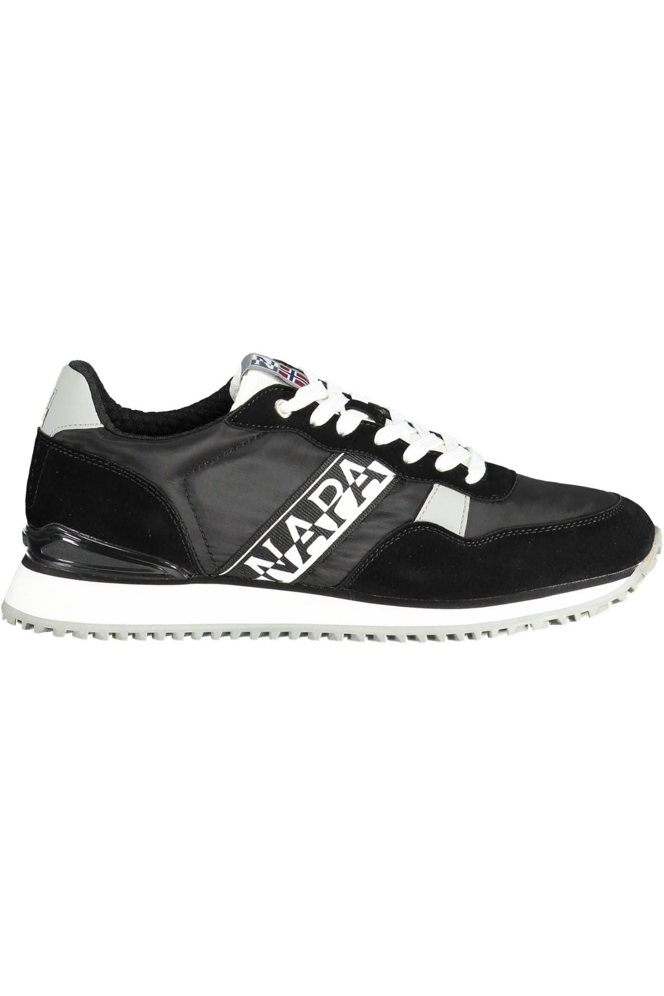 Black Polyester Sneaker