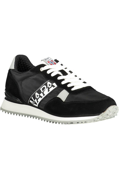 Black Polyester Sneaker