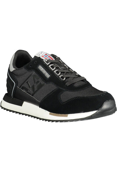 Black Polyester Sneaker