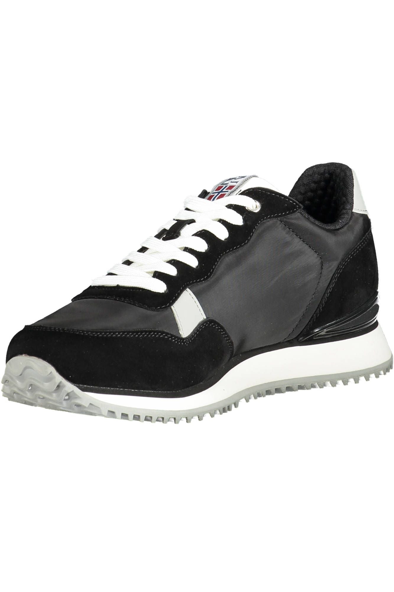 Black Polyester Sneaker