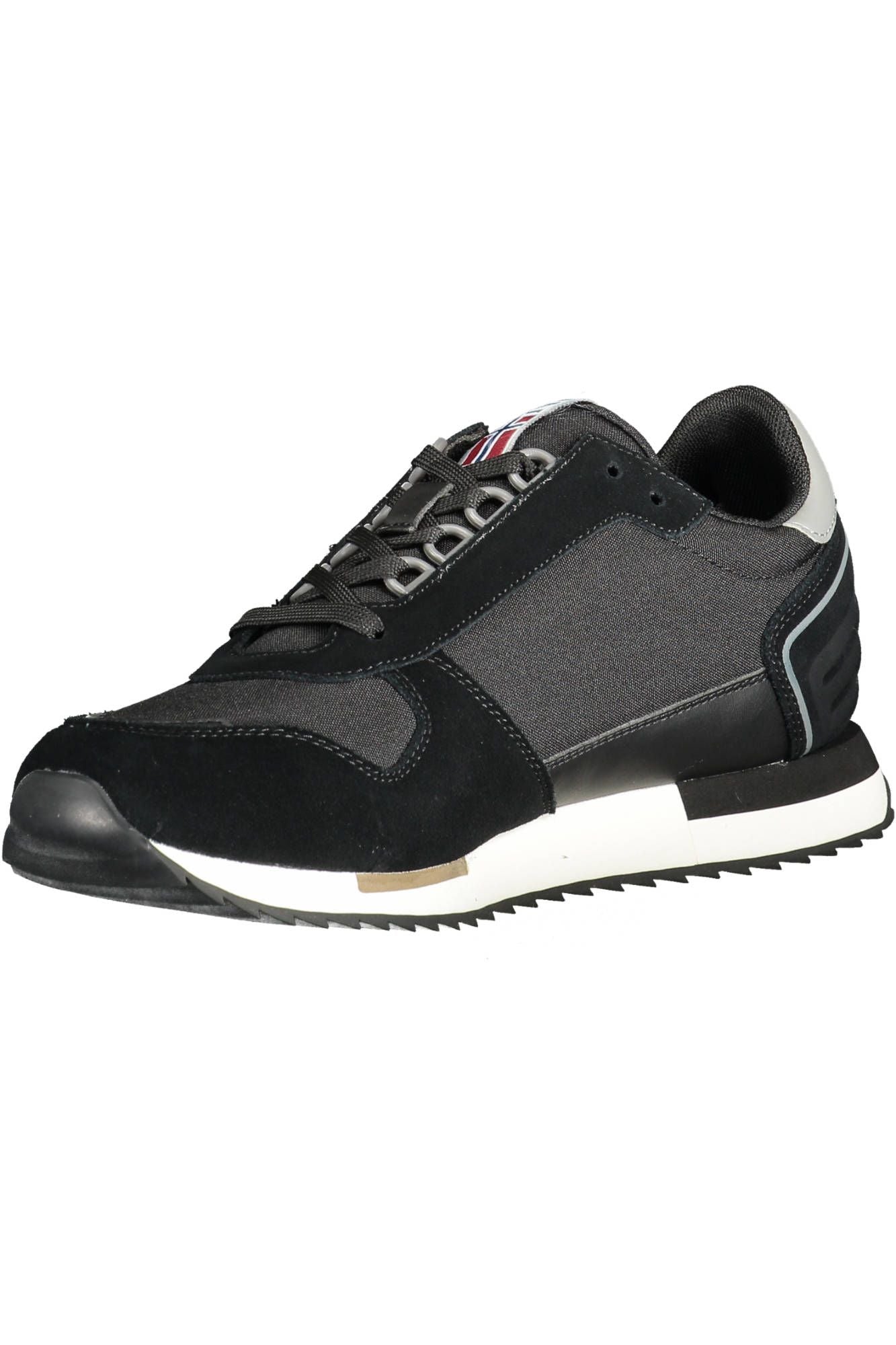 Black Polyester Sneaker