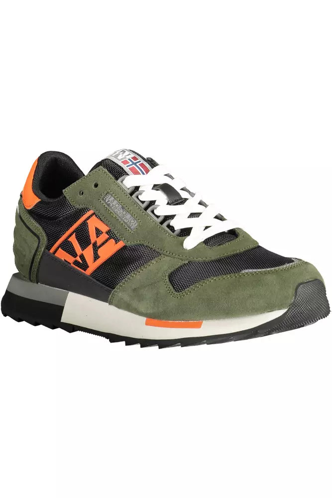 Green Polyester Sneaker