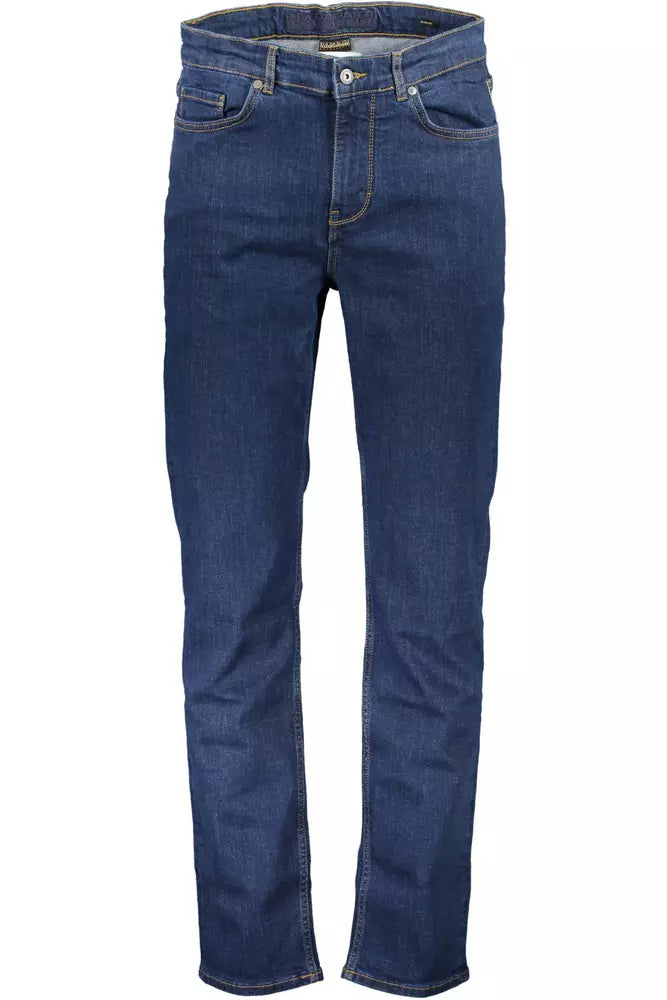 Blue Cotton Jeans & Pant