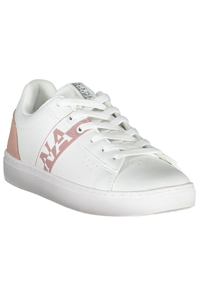 White Polyester Sneaker