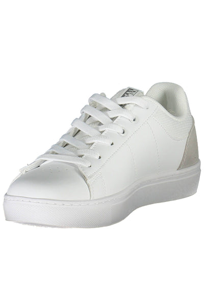 White Polyester Sneaker