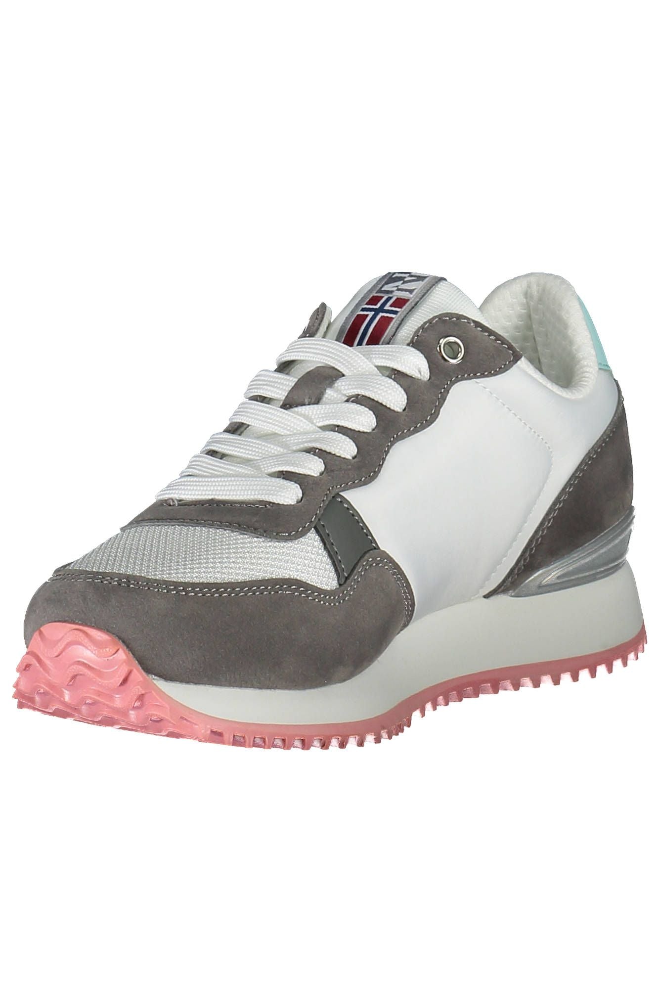 White Polyester Sneaker