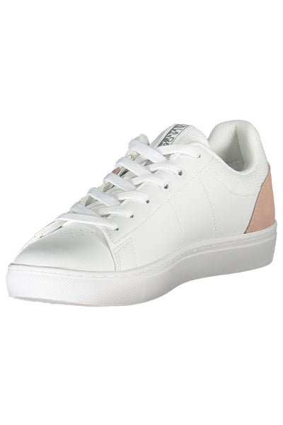 White Polyester Sneaker