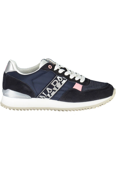 Blue Polyester Sneaker