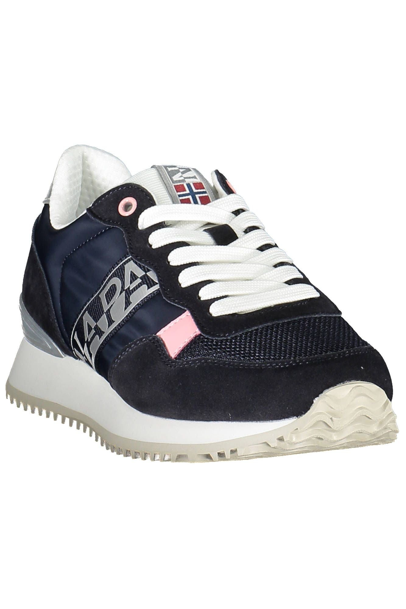 Blue Polyester Sneaker