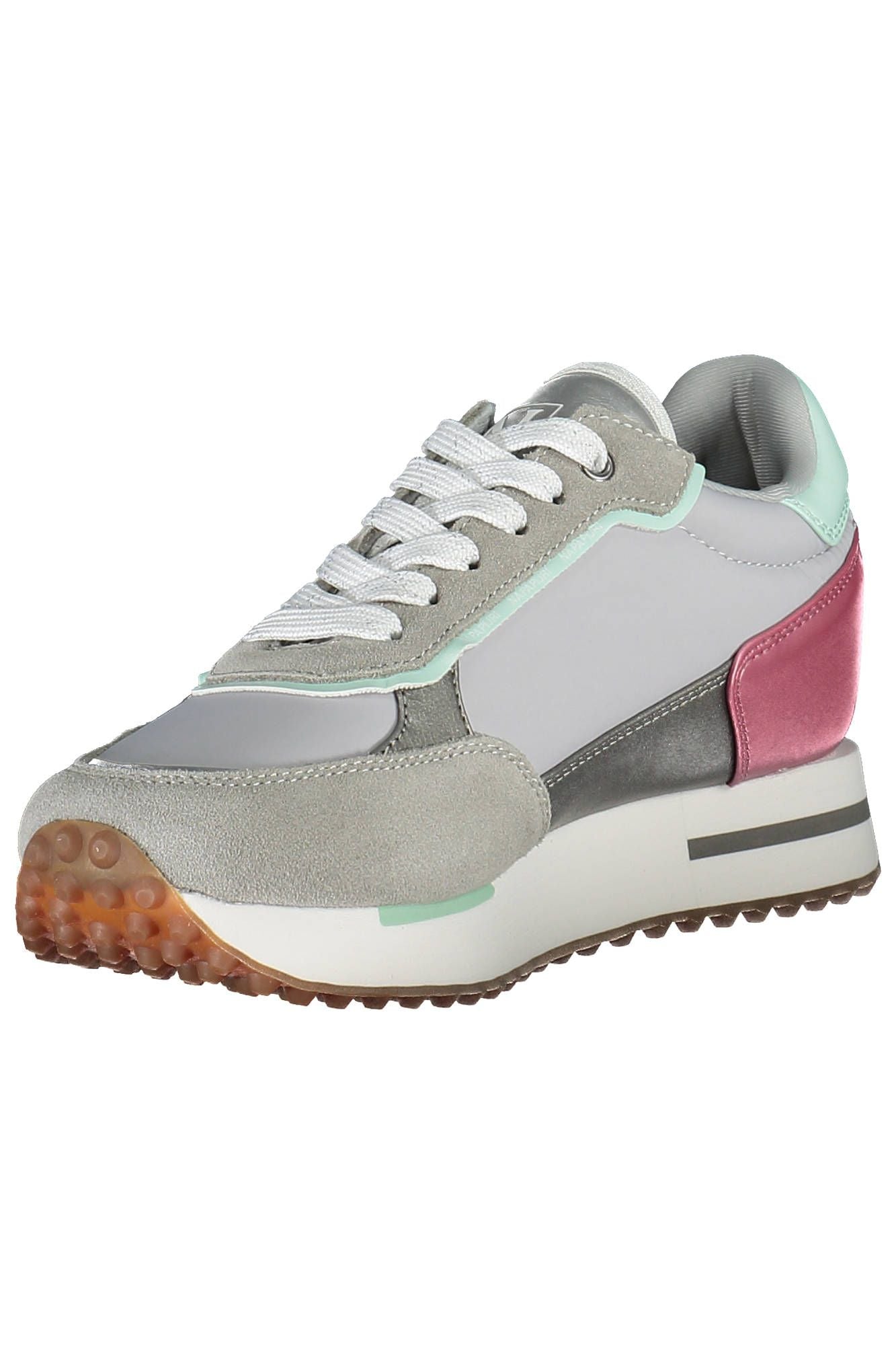 Gray Polyester Sneaker