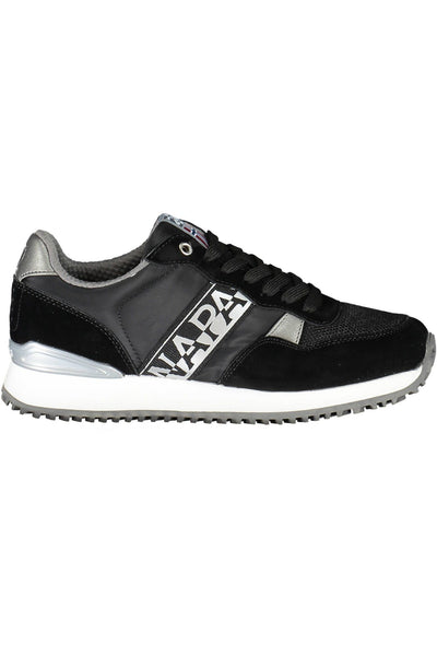 Black Polyester Sneaker