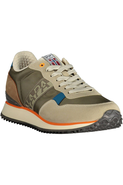 Beige Polyester Sneaker