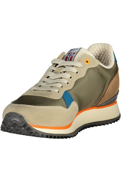 Beige Polyester Sneaker