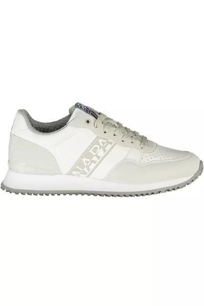 White Polyester Sneaker