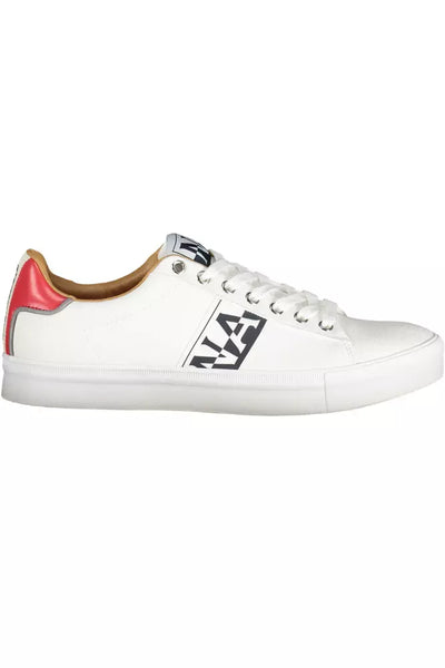 White Polyester Sneaker