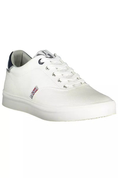 White Polyester Sneaker