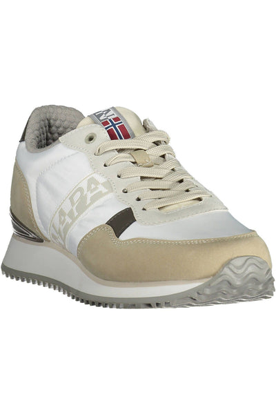 White Polyester Sneaker