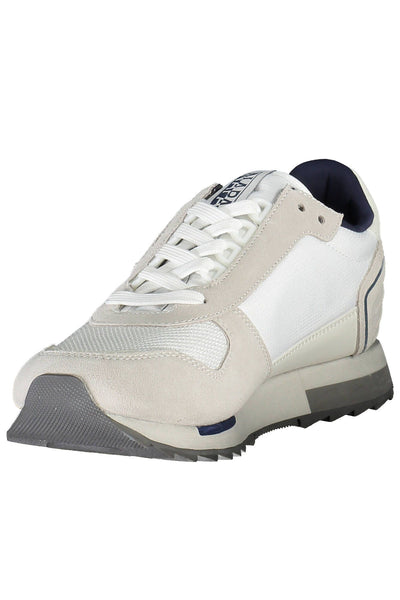 White Polyester Sneaker