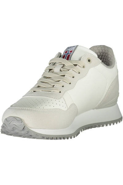 White Polyester Sneaker